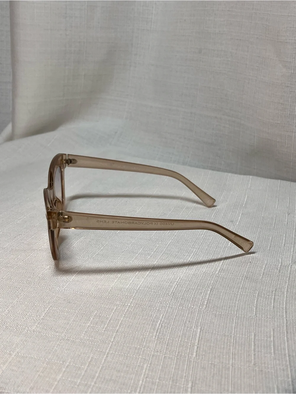 SolarX Cat Eye Sunglasses Nude Translucent Ombré’ UV400 lens + Case